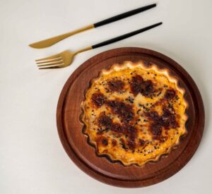 Tarta de atún y queso mozarella